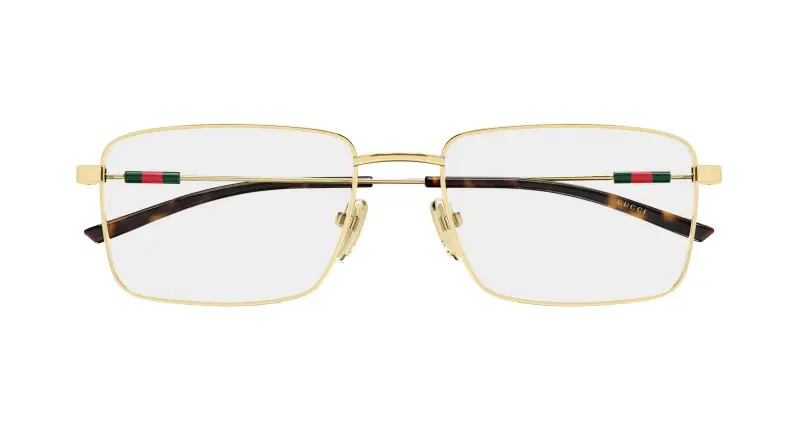 Uomo Gucci GG2098O 002 Montature da vista Metallo Oro Trasparente Squadrata miniatura 2