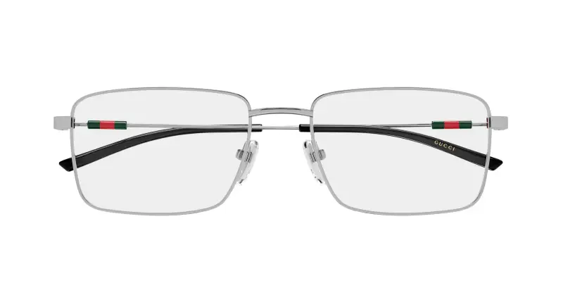 Uomo Gucci GG2098O 003 Montature da vista Metallo Rutenio Trasparente Squadrata miniatura 2