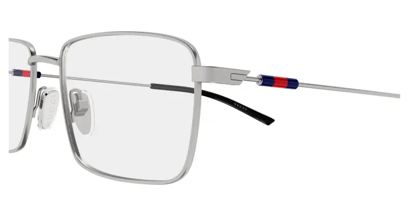 Uomo Gucci GG2098O 003 Montature da vista Metallo Rutenio Trasparente Squadrata miniatura 3