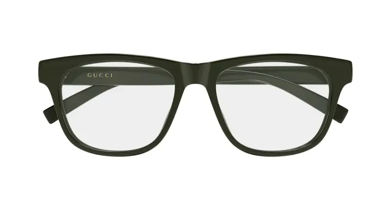 Uomo Gucci GG2108O 004 Montature da vista Iniettato Verde Trasparente Squadrata miniatura 2