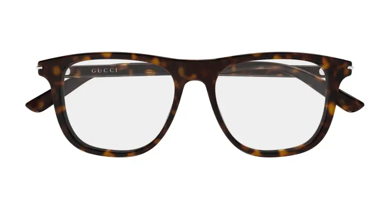 Uomo Gucci GG2130O 006 Montature da vista Acetato Havana Trasparente Squadrata miniatura 2