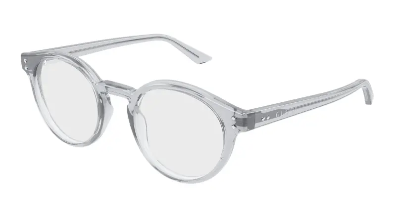 Uomo Gucci GG2133O 003 Montature da vista Acetato Grigio Trasparente Rotonda