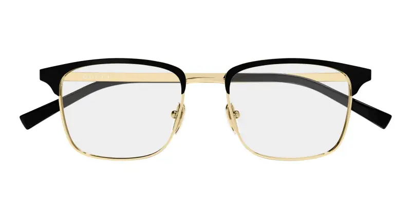 Uomo Gucci GG2135O 004 Montature da vista Metallo Oro Trasparente Squadrata miniatura 2