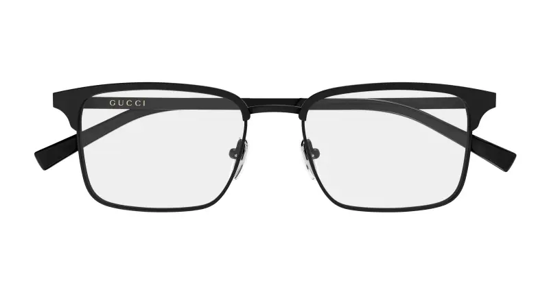 Uomo Gucci GG2136O 006 Montature da vista Metallo Nero Trasparente Squadrata miniatura 2