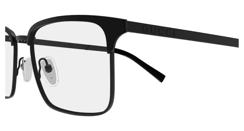 Uomo Gucci GG2136O 006 Montature da vista Metallo Nero Trasparente Squadrata miniatura 3