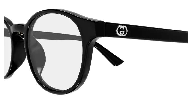 Uomo Gucci GG2137OK 001 Montature da vista Acetato Nero Trasparente Rotonda miniatura 3