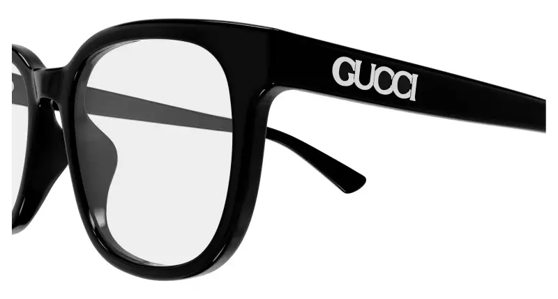 Uomo Gucci GG2138OK 001 Montature da vista Acetato Nero Trasparente Rotonda miniatura 3