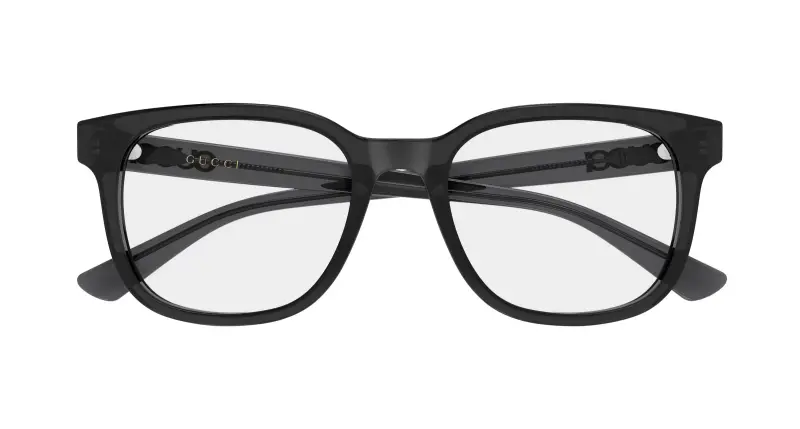 Uomo Gucci GG2138OK 002 Montature da vista Acetato Grigio Trasparente Rotonda miniatura 2