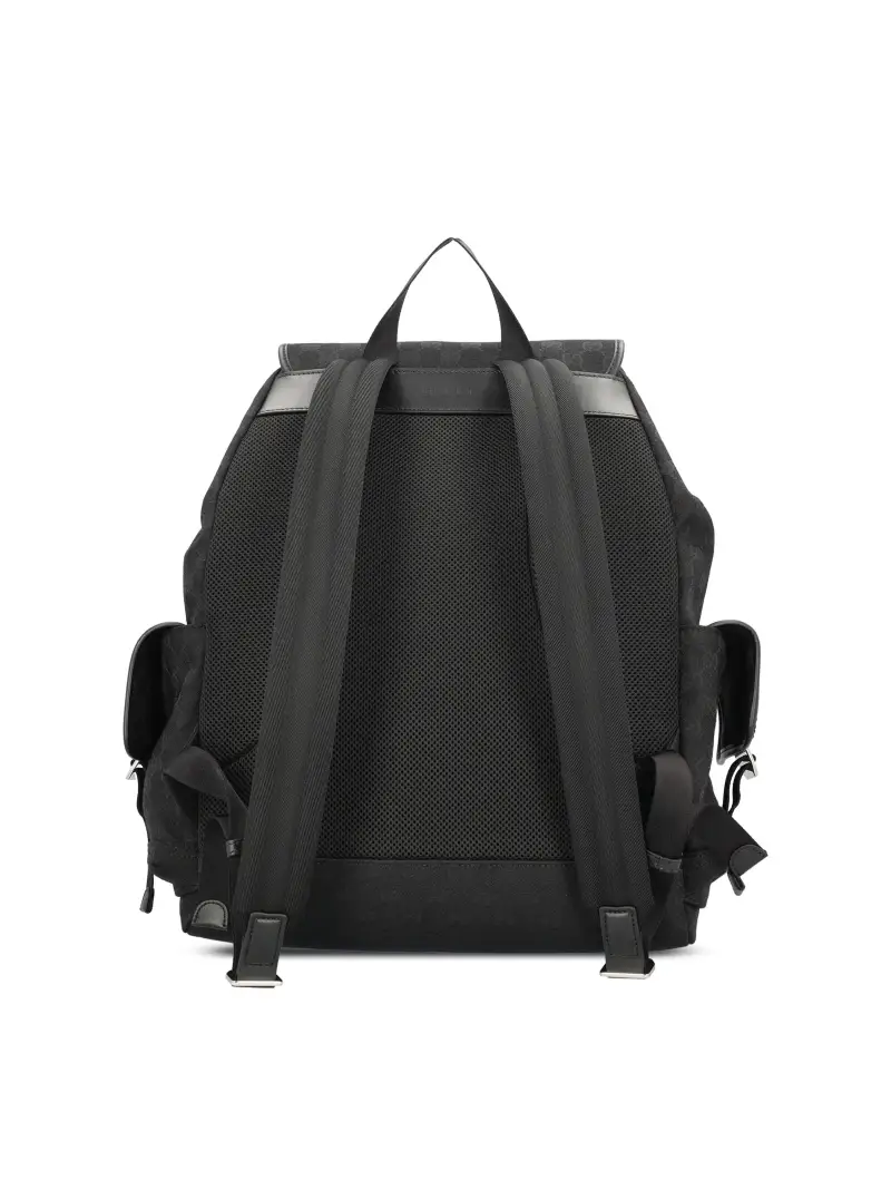 Zaino In Tessuto GG Grande NERO miniatura 2