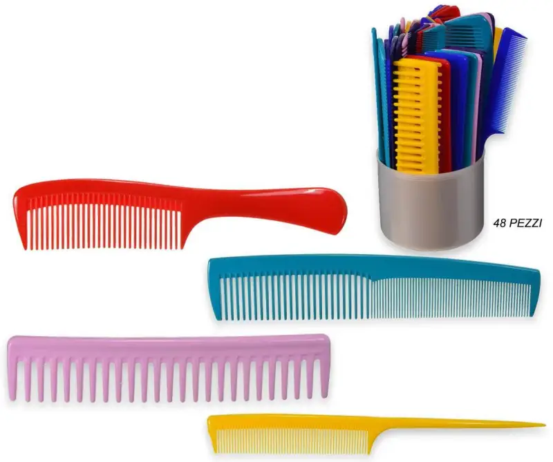 Pettini vari in barattolo guenzani 48 pezzi