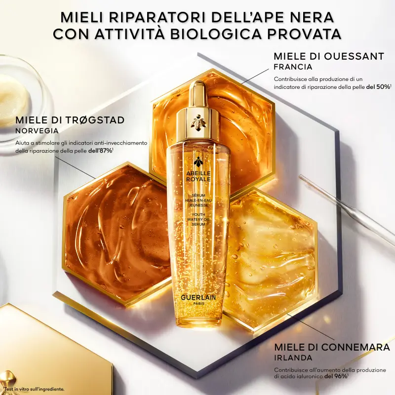 Abeille Royale Youth Watery Oil Serum - Trattamento antietà pelli mature, Olio viso antirughe, Siero antirughe miniatura 4