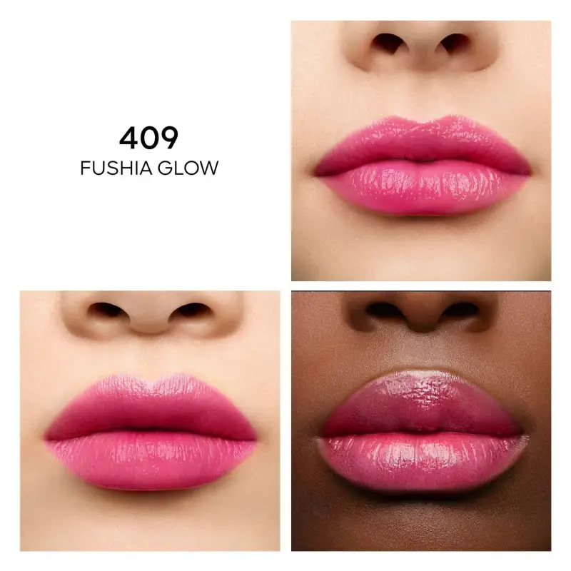 Labbra KissKiss Bee Glow 409 Fuchsia Glow - Rossetti, Balsamo labbra miniatura 3