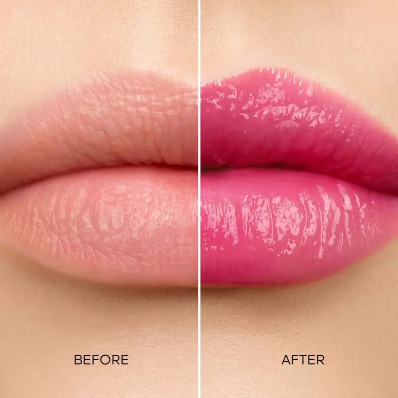 Labbra KissKiss Bee Glow 409 Fuchsia Glow - Rossetti, Balsamo labbra miniatura 4