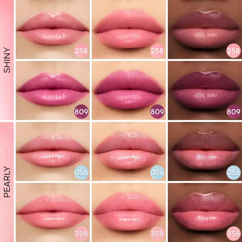 Labbra KissKiss Bee Glow 878 Pearly Dahlia - Rossetti, Balsamo labbra miniatura 2