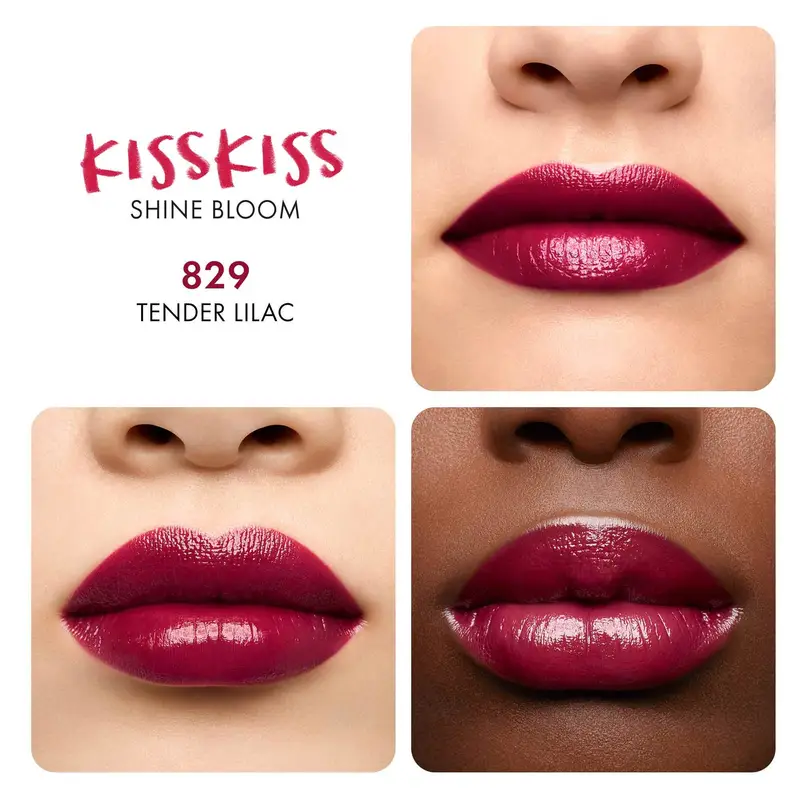 Labbra KissKiss Shine Bloom 829 Tender Lilac - Rossetti miniatura 4