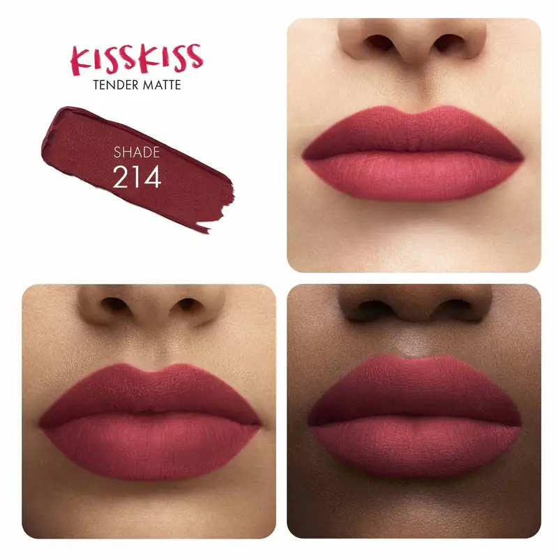 Labbra KissKiss Tender Matte 214 Romantic Nude - Rossetti miniatura 2