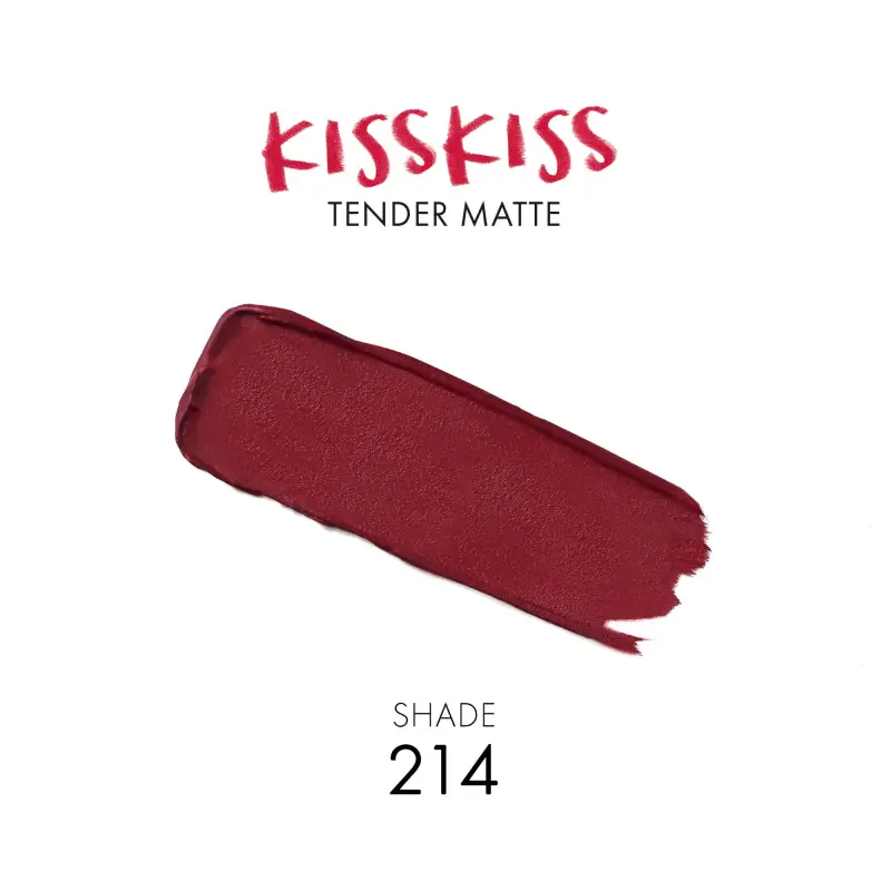 Labbra KissKiss Tender Matte 214 Romantic Nude - Rossetti miniatura 4