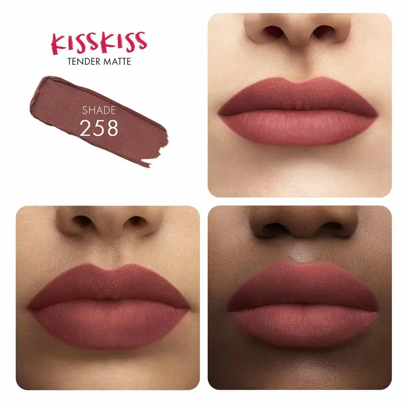 Labbra KissKiss Tender Matte 258 Lovely Nude - Rossetti miniatura 2