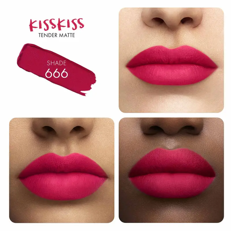 Labbra KissKiss Tender Matte 666 Lucy Pink - Rossetti miniatura 2