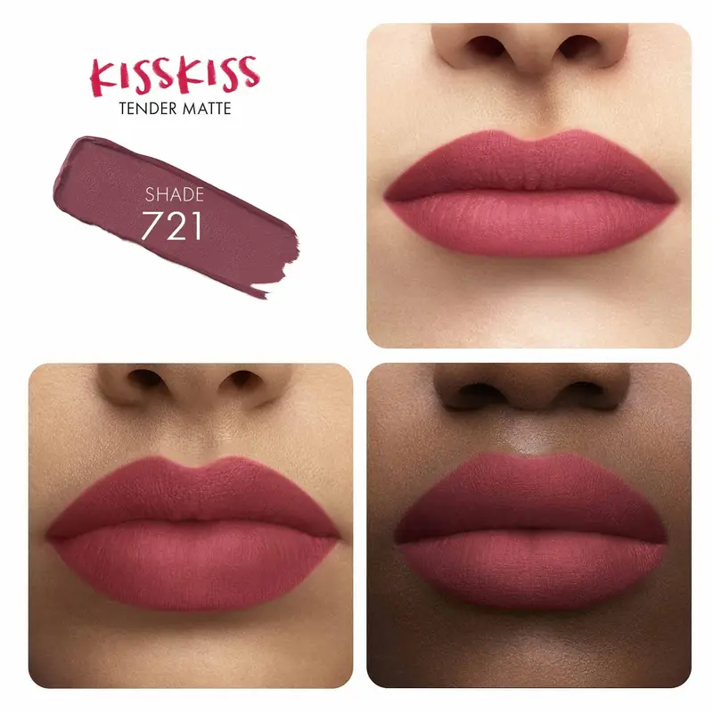 Labbra KissKiss Tender Matte 721 Dear Rose - Rossetti miniatura 2