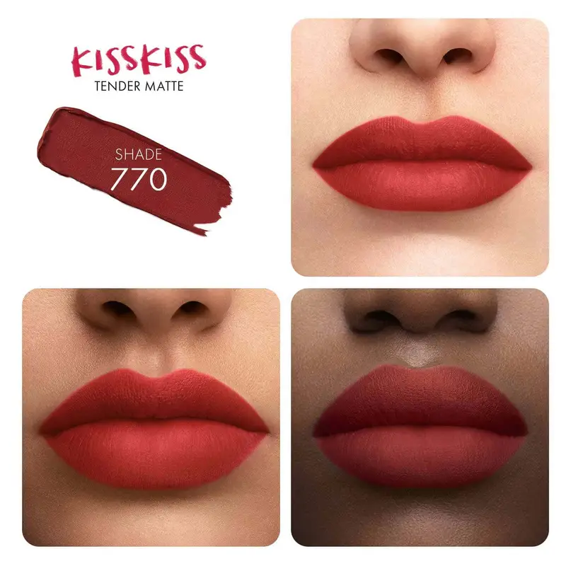 Labbra KissKiss Tender Matte 770 Desire Red - Rossetti miniatura 2