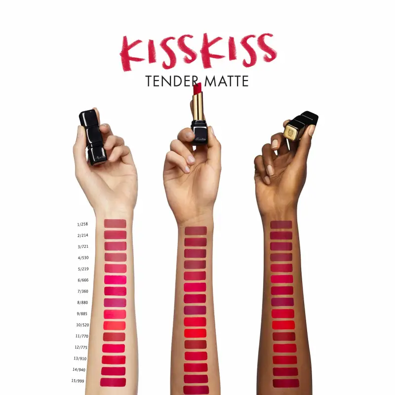 Labbra KissKiss Tender Matte 770 Desire Red - Rossetti miniatura 3
