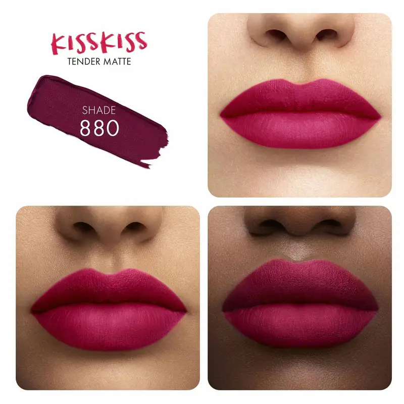 Labbra KissKiss Tender Matte 880 Caress Plum - Rossetti miniatura 2
