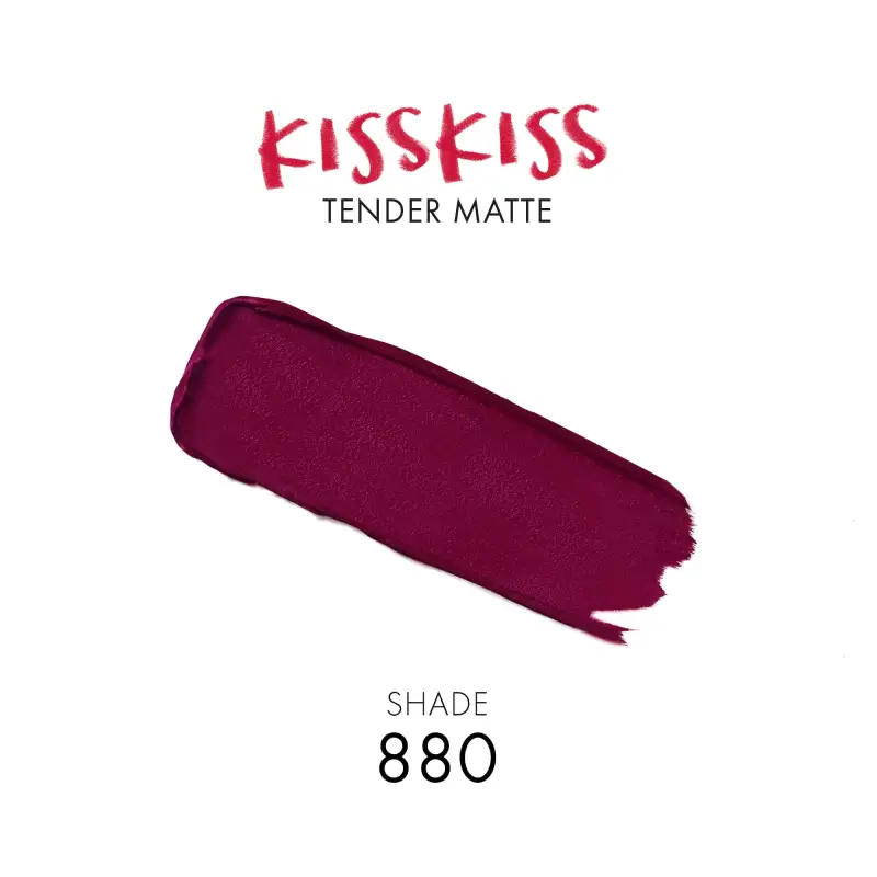 Labbra KissKiss Tender Matte 880 Caress Plum - Rossetti miniatura 4
