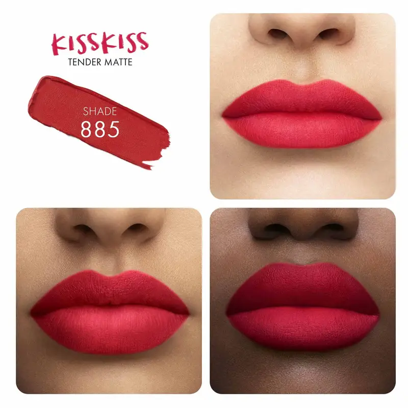 Labbra KissKiss Tender Matte 885 Gentle Coral - Rossetti miniatura 2