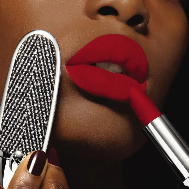 Labbra Rouge G de Guerlain - Le Capot Double Miroir French Chevron - Rossetti miniatura 5