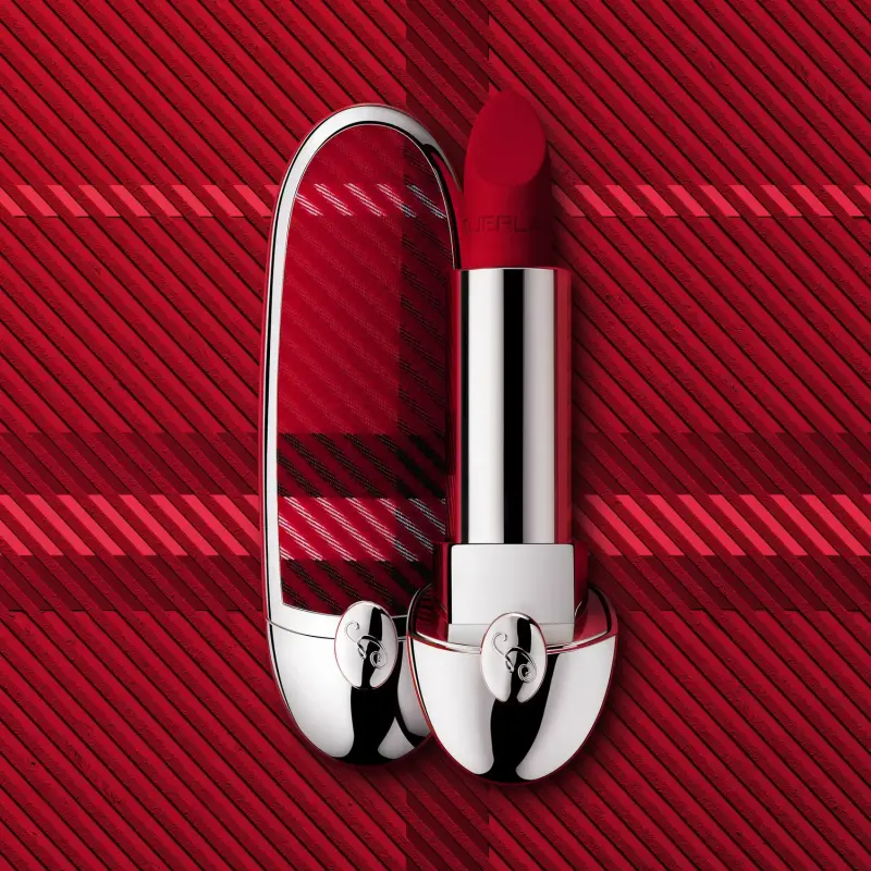 Labbra Rouge G de Guerlain - Le Capot Double Miroir Graphic Tartan - Rossetti miniatura 3