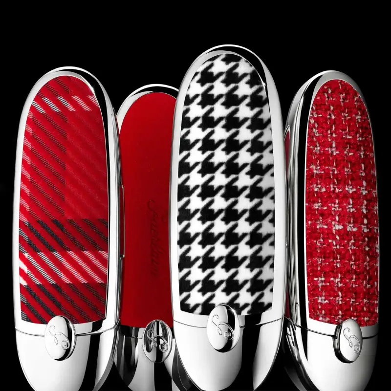Labbra Rouge G de Guerlain - Le Capot Double Miroir Graphic Tartan - Rossetti miniatura 5