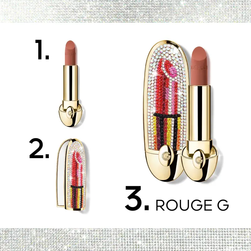 Labbra Rouge G - Il Rossetto Personalizzabile - Ricarica 207 LE BEIGE BIJOU - VELVET - Rossetti miniatura 2