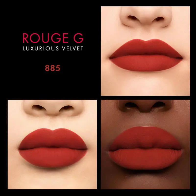 Labbra Rouge G Luxurious Velvet 885 Fire Orange - Rossetti miniatura 4