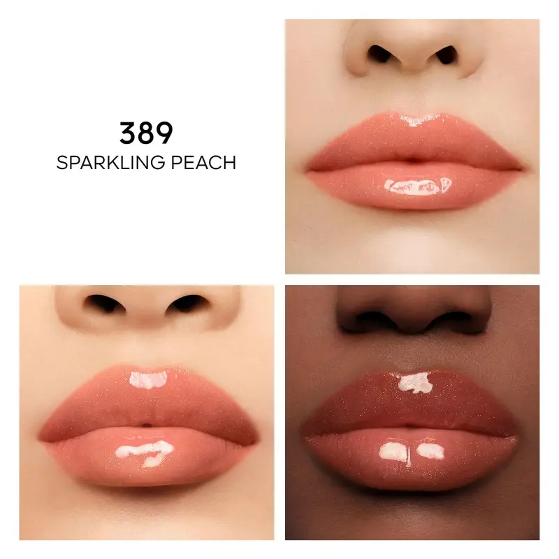 Labbra XMAS 2025 - KissKiss Bee Glow Oil 389 Sparkling Peach - Gloss miniatura 4