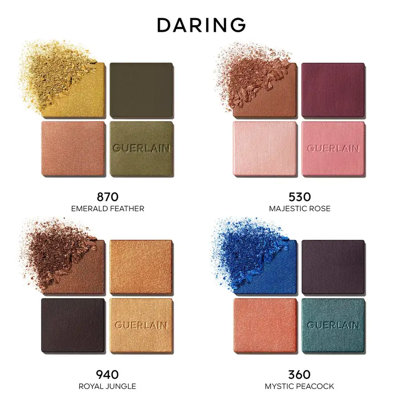 Occhi Ombres G Ombretti 4 Colori 870 Emerald Feather - Ombretti, Palette miniatura 3