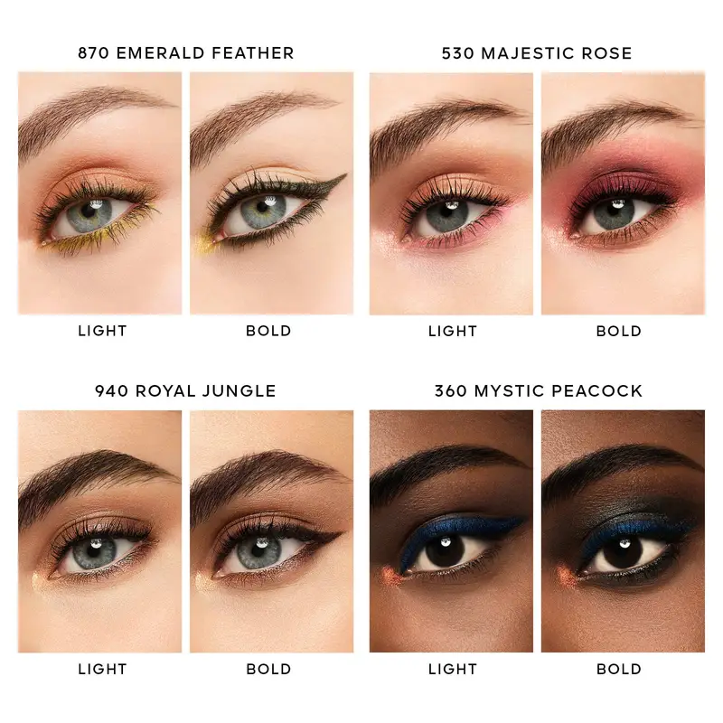 Occhi Ombres G Ombretti 4 Colori 870 Emerald Feather - Ombretti, Palette miniatura 5
