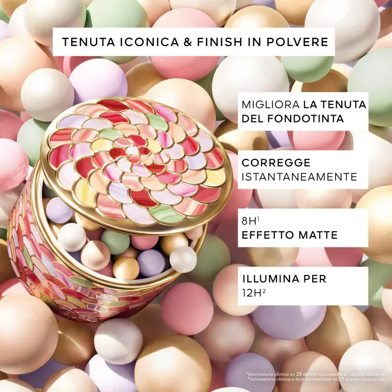 Viso Météorites Perle di poudre rivelatrici di luminosità 04 AMBER / AMBRE - Cipria, Illuminante viso miniatura 3