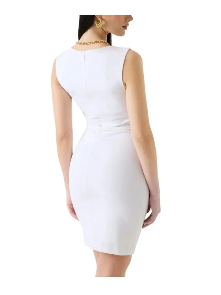 abito bianco donna mini logo miniatura 2