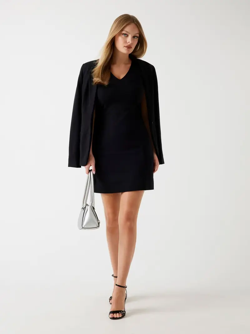 Abito 'CHRISSY' nero miniatura 3