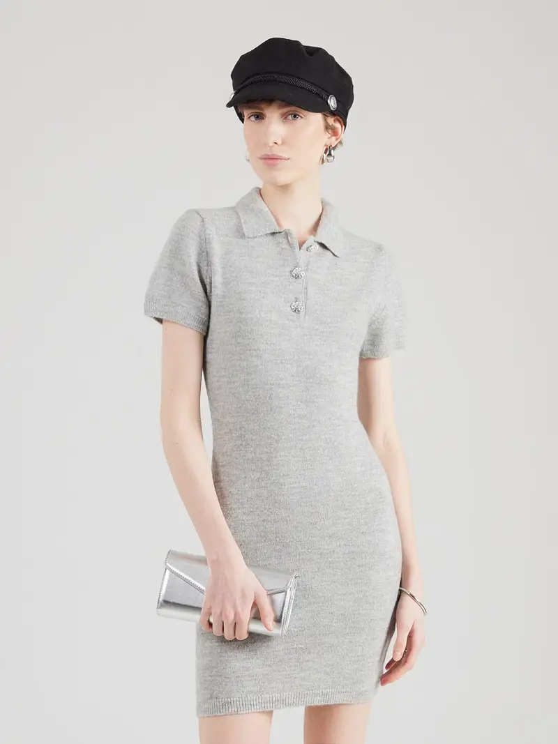 Abito in maglia grigio miniatura 3