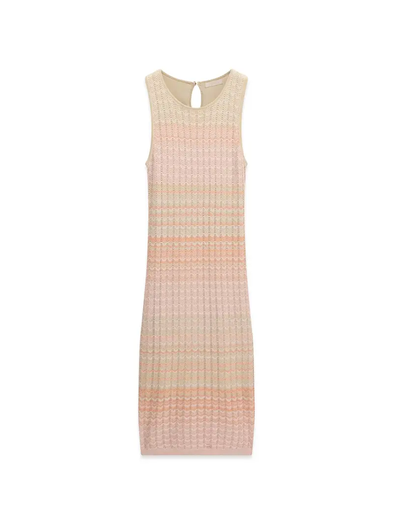 Abito in maglia ROSALYN crema / pesca / arancione pastello