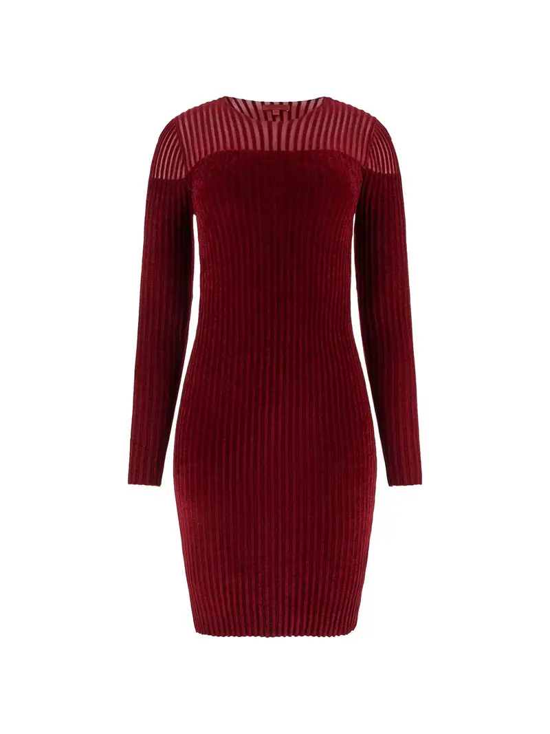 Abito in maglia 'ROWENA' rosso scuro