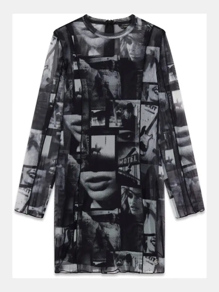 abito junior manica lunga fantasia nero grigio