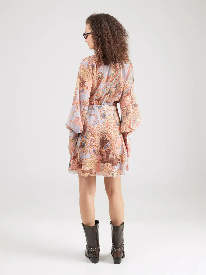 Abito marrone scuro / senape / grigio chiaro / arancione chiaro miniatura 2