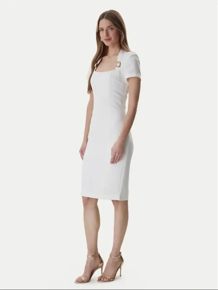 abito midi zaira bianco