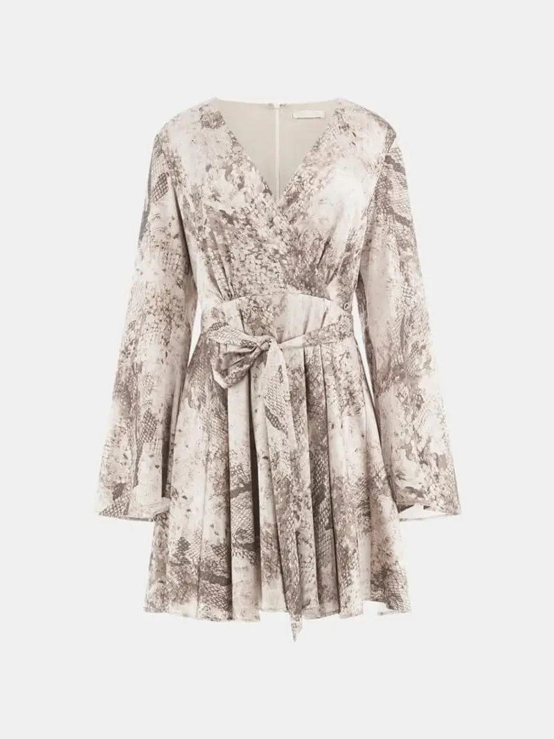 Guess abito multicolor donna stampa animalier all over miniatura 2