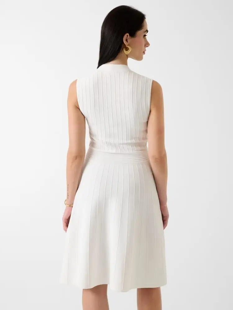 abito panna donna bottoni con logo miniatura 2