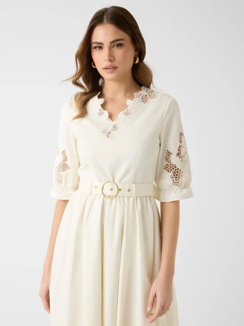 Abito SONIA crema miniatura 2