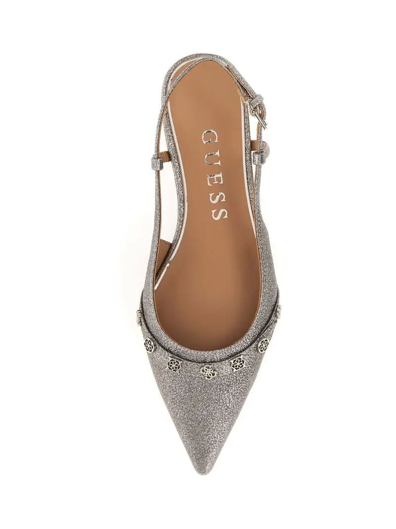 Ballerina con cinturino 'DORLEE3' grigio argento miniatura 3